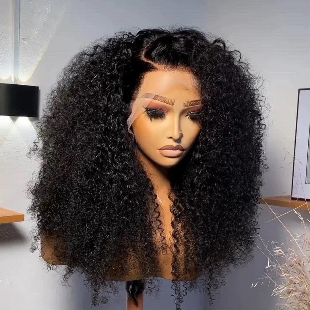 Chic Luxe Hair Glueless Kinky Curly Wave Pre-Plucked& Bleached Lace Front Wig | 100% Human Hair | 250% Density