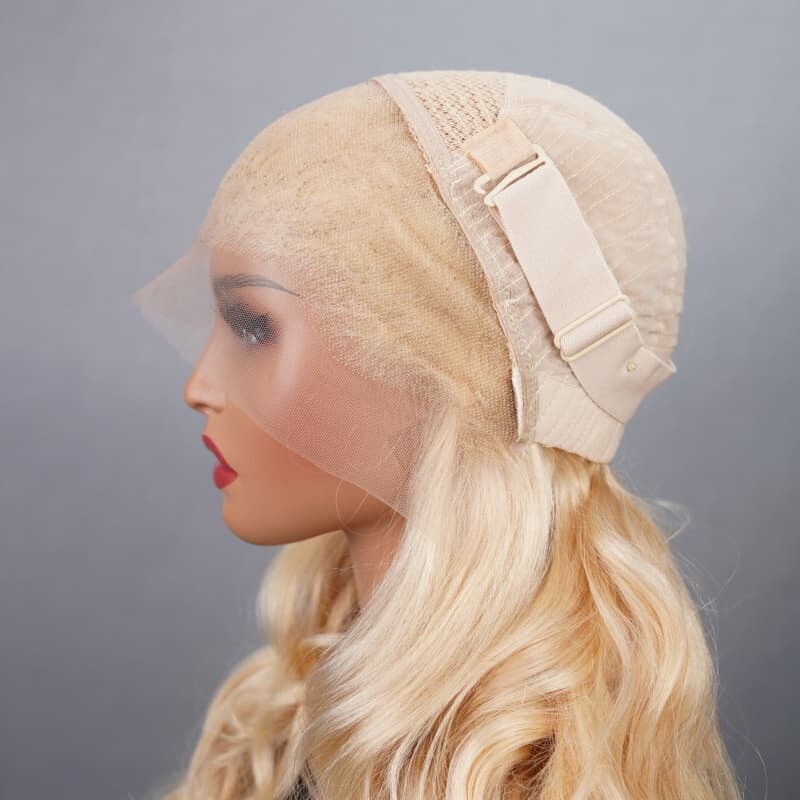 Chic Luxe Hair Full Wig Straight Wavy Lace Front Long 613 Blonde | 100% Human Hair
