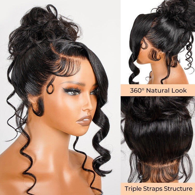 Chic Luxe Hair Glueless Ready To Wear 360 Lace Front Pre-Styled Wig | 100% Human Hair