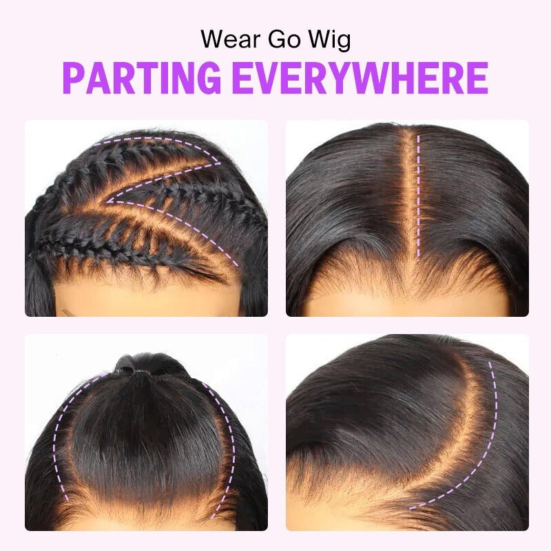 Chic Luxe Hair Glueless Pre-Cut Lace Front Wear Go Straight Long Wig | 100% Human Hair