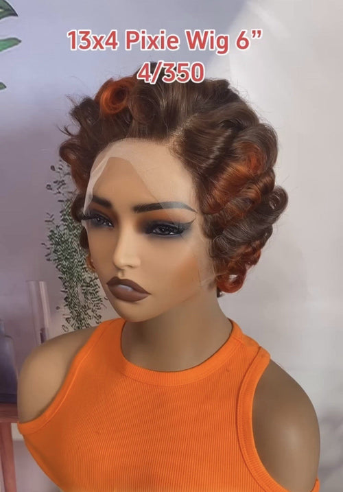 Chic Luxe Hair Pixie Cut Pre-Styled Ready To Wear Short Wig | 100% Human Hair
