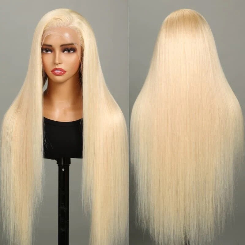 Chic Luxe Hair Full Wig Straight Wavy Lace Front Long 613 Blonde | 100% Human Hair