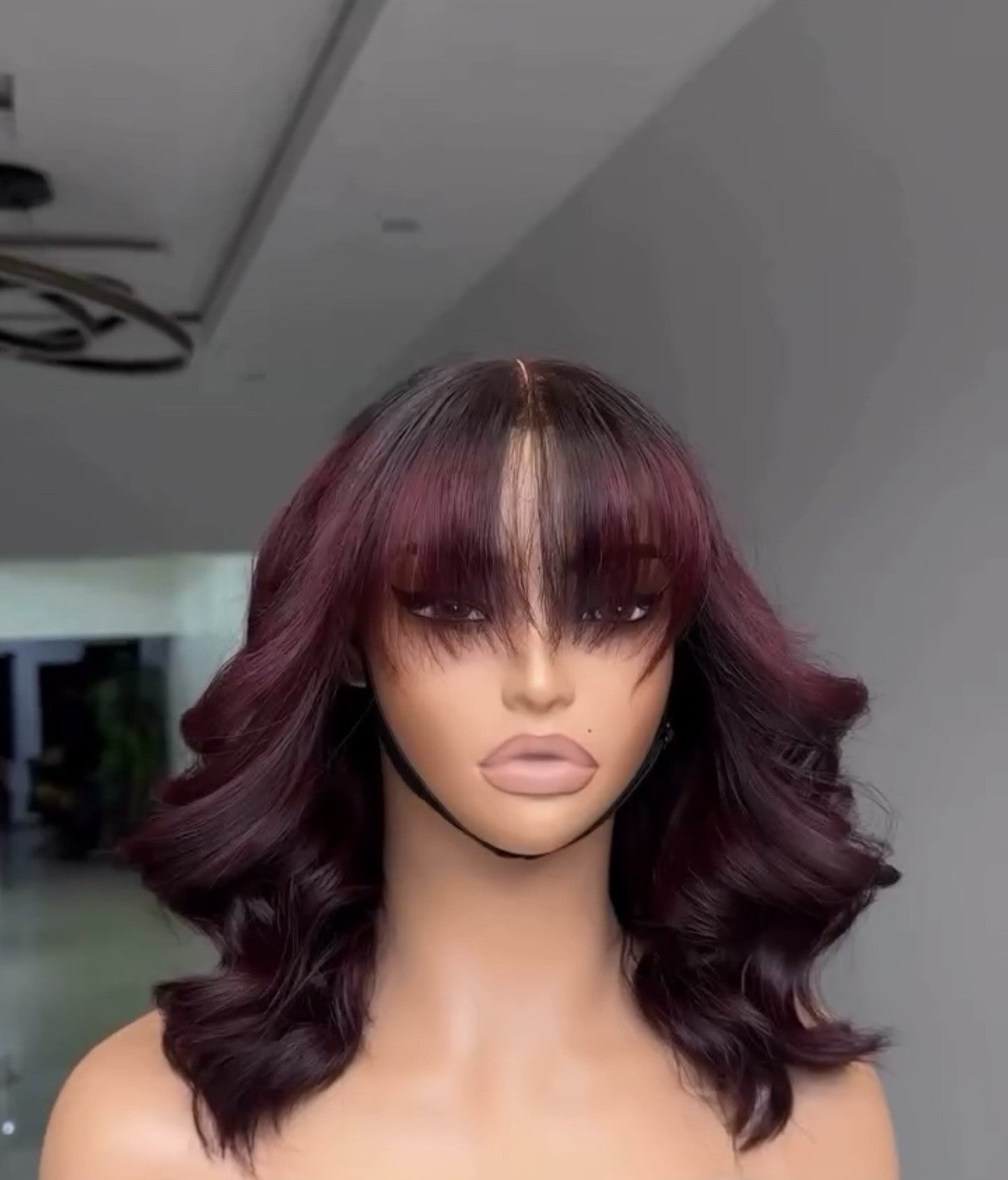 Chic Luxe Hair Vietnamese SDD Lace Front Wavy Glueless Fringe Bob Wig | 100% Vietnamese Hair | 250% Density