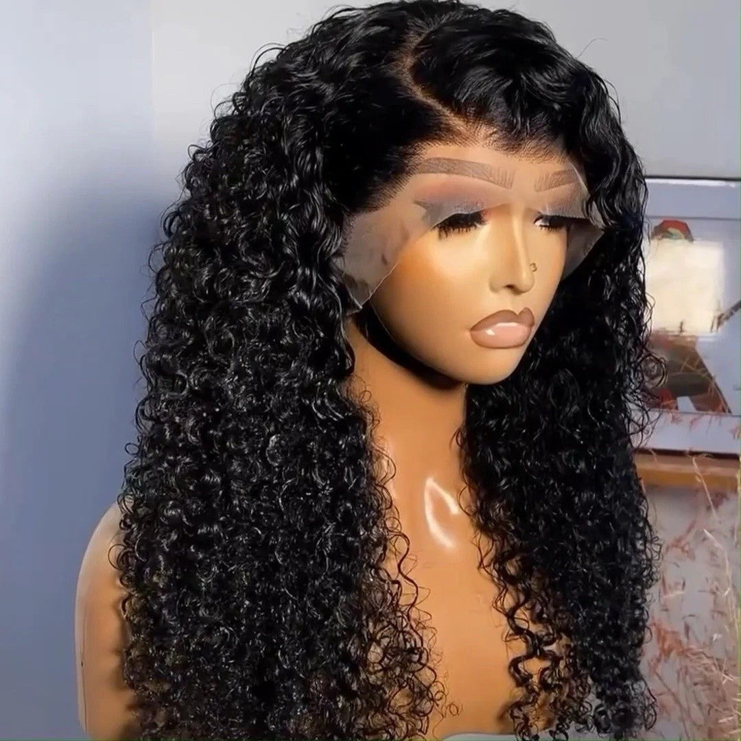 Chic Luxe Hair Glueless Kinky Curly Wave Pre-Plucked& Bleached Lace Front Wig | 100% Human Hair | 250% Density