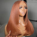 Chic Luxe Hair Layered Cut Glueless Lace Front Straight Wear And Go Short Wig | 100% Human Hair