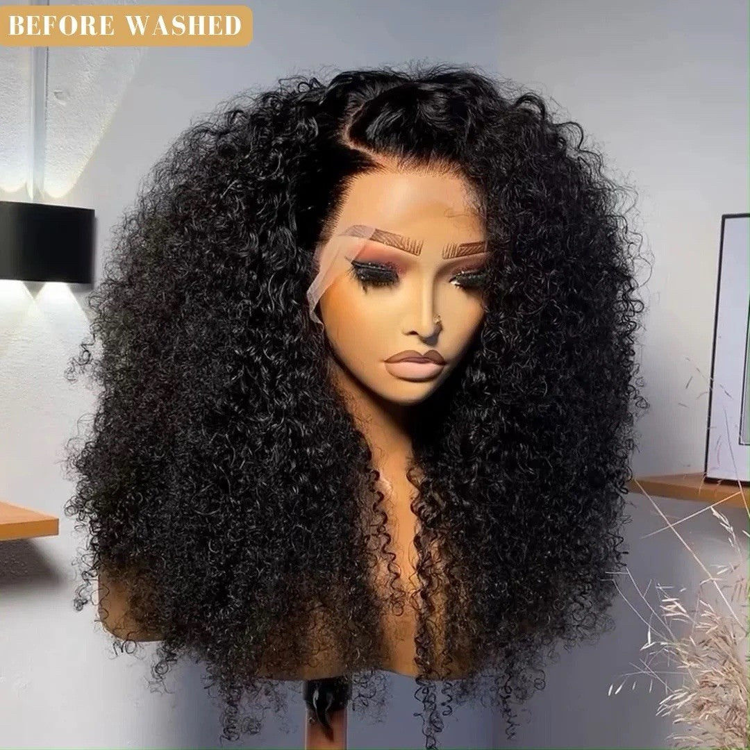 Chic Luxe Hair Glueless Kinky Curly Wave Pre-Plucked& Bleached Lace Front Wig | 100% Human Hair | 250% Density