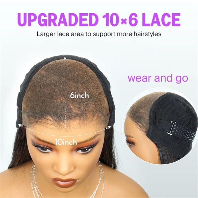 Chic Luxe Hair Glueless Pre-Cut Lace Front Wear Go Straight Long Wig | 100% Human Hair