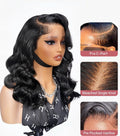 Chic Luxe Hair Ready To Go Bleached Pre-Cut Lace Side Part Wavy Layer Cut Wig | 100% Human Hair | 250% Density