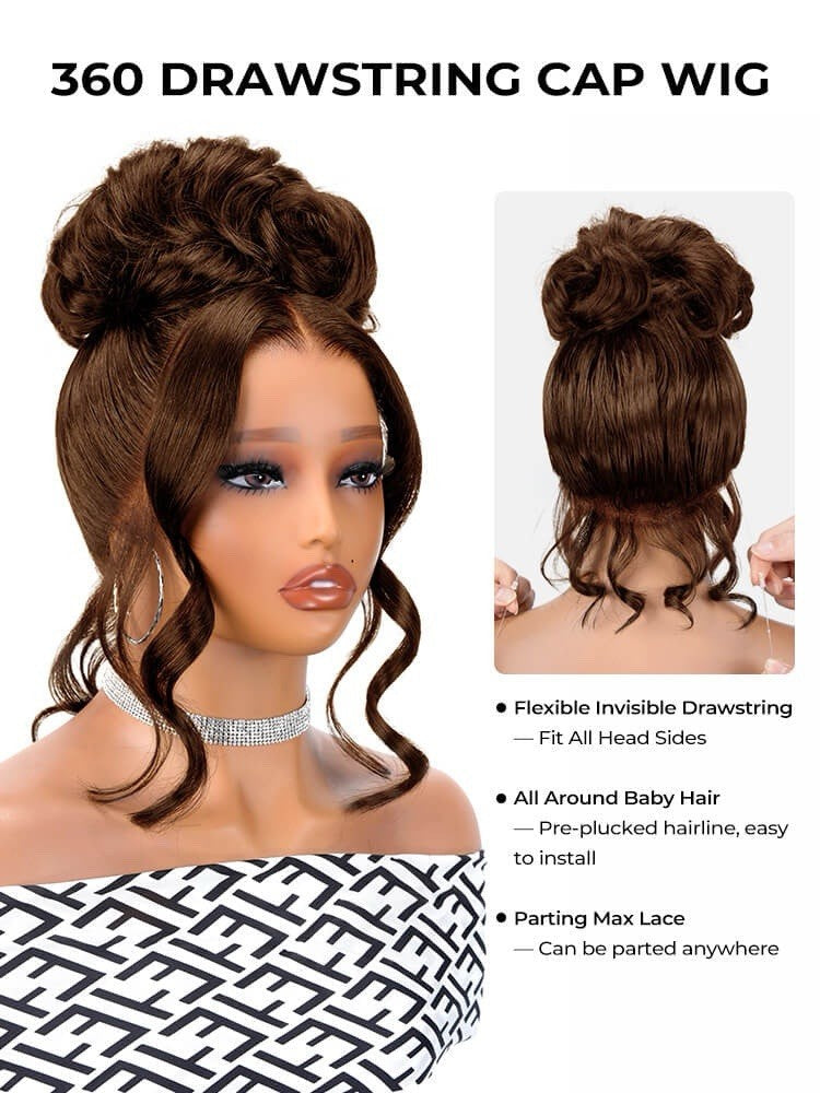 Chic Luxe Hair Glueless Ready To Wear 360 Lace Front Pre-Styled Wig | 100% Human Hair