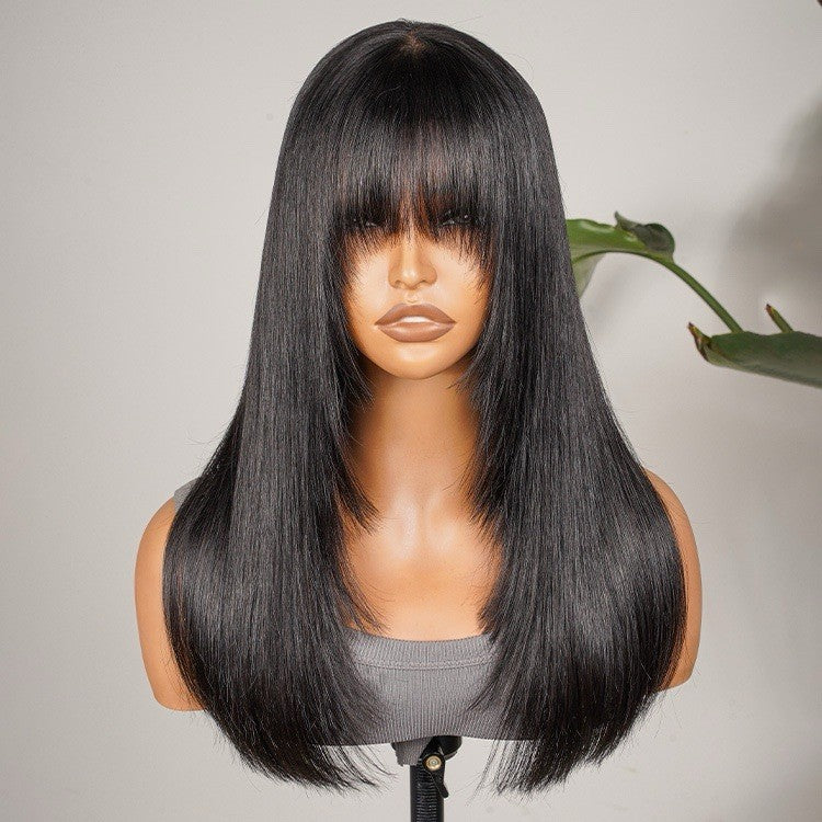 Chic Luxe Hair Ready To Wear Glueless Lace Front Wig With Bangs | 100% Human Hair