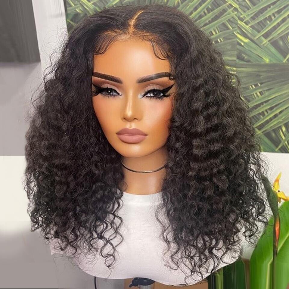 Deep Wave Lace Front Short Wig