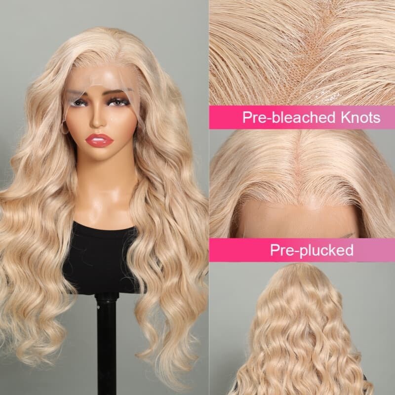 Chic Luxe Hair Full Wig Straight Wavy Lace Front Long 613 Blonde | 100% Human Hair