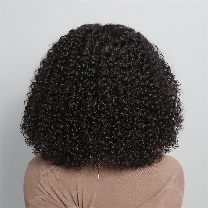 Chic Luxe Hair Full Glueless Wear & Go Curly Lace Front Short Bob Wig | 250% Density | 100% Human Hair