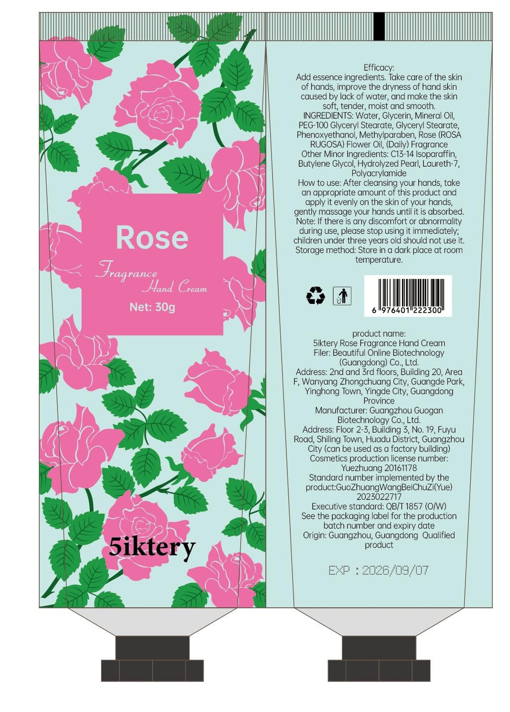 5iktery 21-Pack Hand Cream Gift Set – Deep Hydration, 7 Scents, 30ml Tubes
