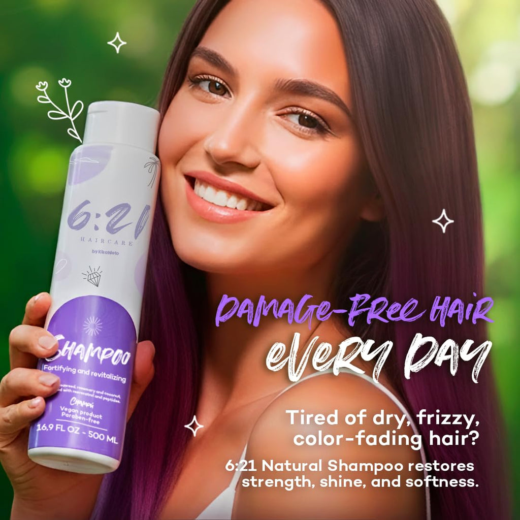 6:21 Haircare Onion & Rosemary Hair Growth Shampoo – Sulfate-Free, 16.9 oz by Kika Nieto