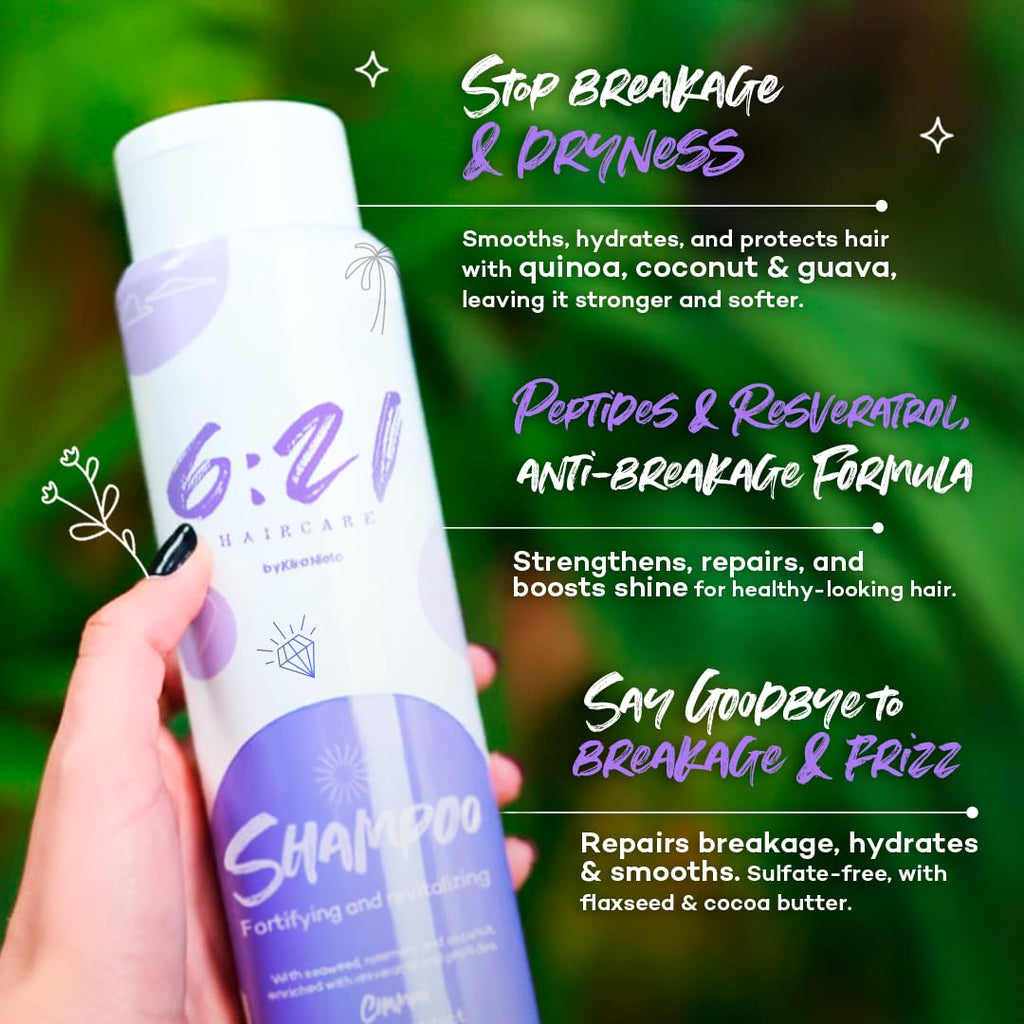 6:21 Haircare Onion & Rosemary Hair Growth Shampoo – Sulfate-Free, 16.9 oz by Kika Nieto
