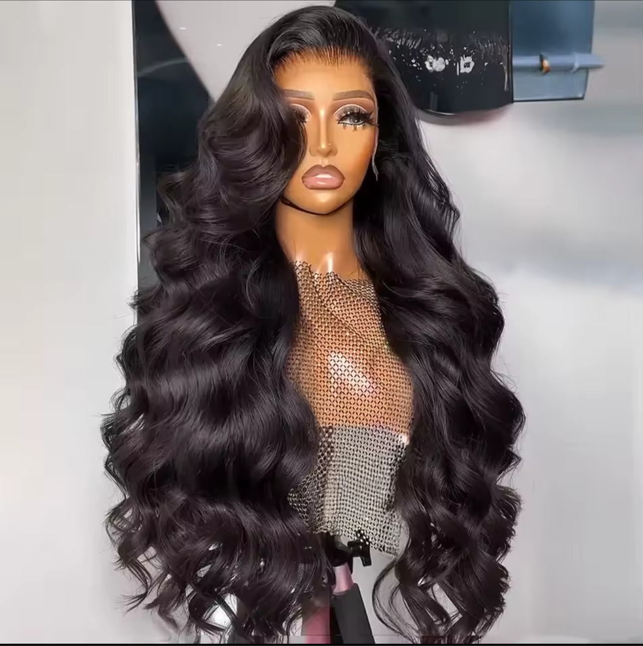 Vietnamese SDD M Hairline Body Wave Glueless Lace Front Wig 300% Density 30inch Wig