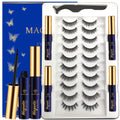 7C SEVENCROWN Magnetic Eyelashes 3D Medium with Upgraded Magnetic Liner – Waterproof & Reusable