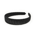 Large Black Braided Alice Band