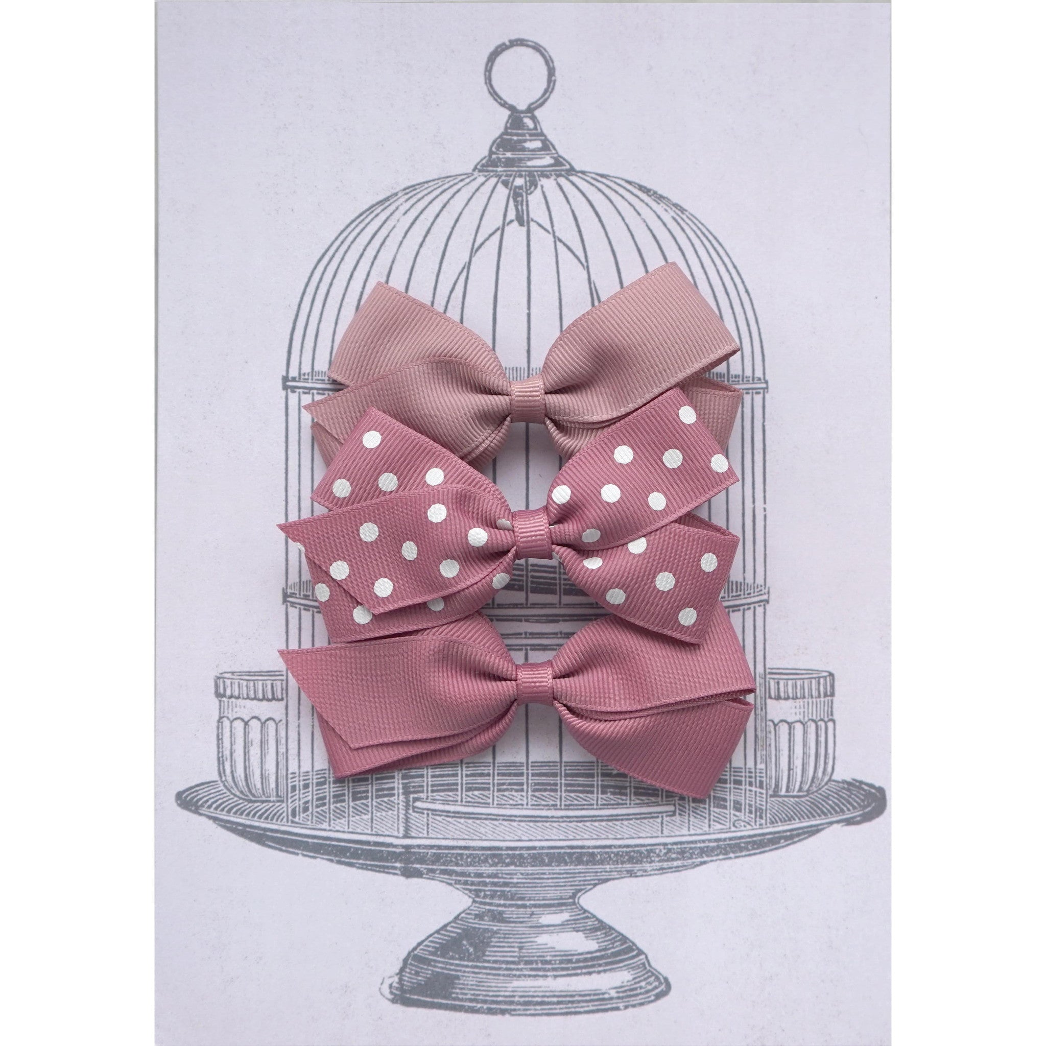 Medium Clip Gift Set Pinks & Dots