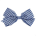Medium Peacoat Gingham Hair Clip