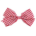 Medium Scarlet Gingham Hair Clip