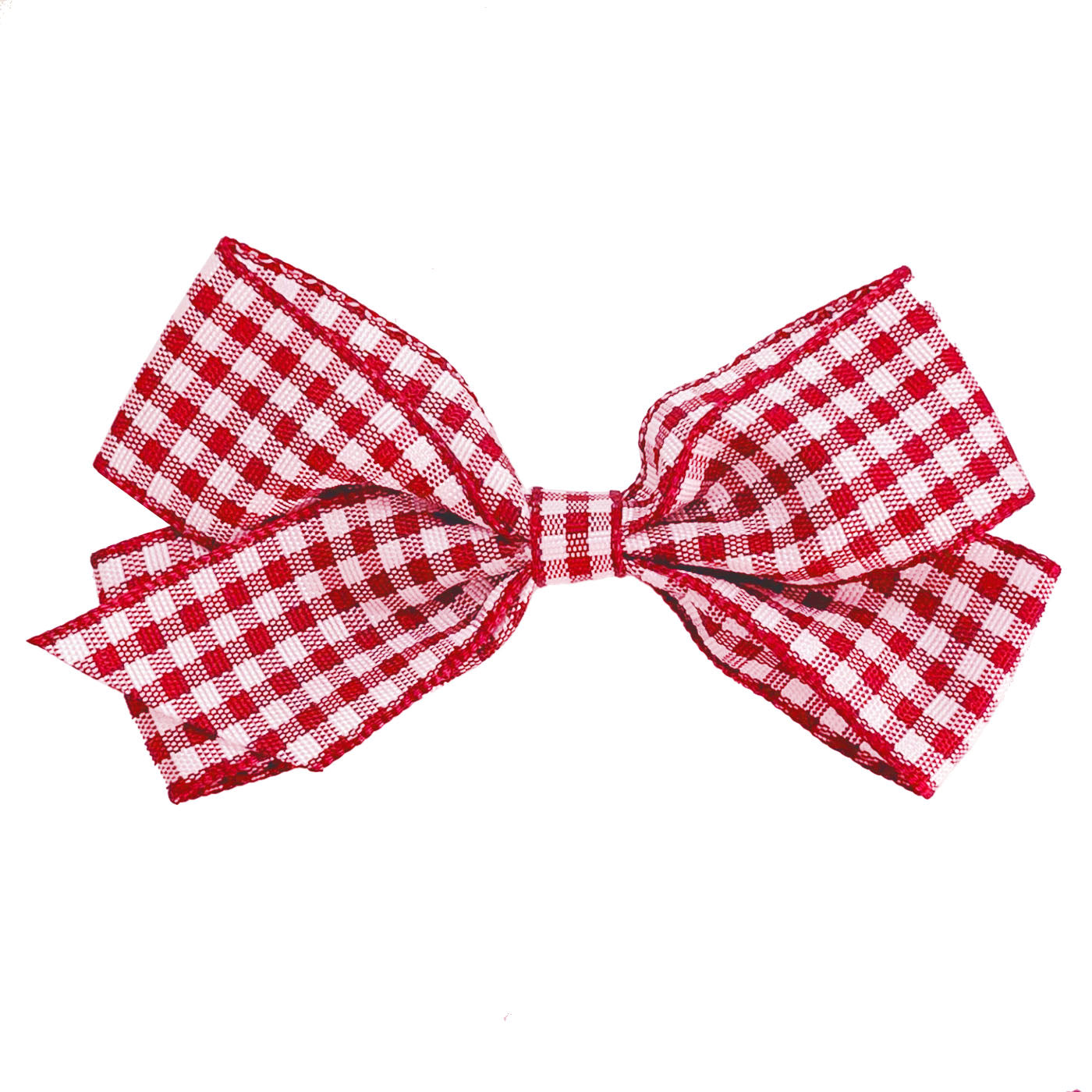 Medium Scarlet Gingham Hair Clip