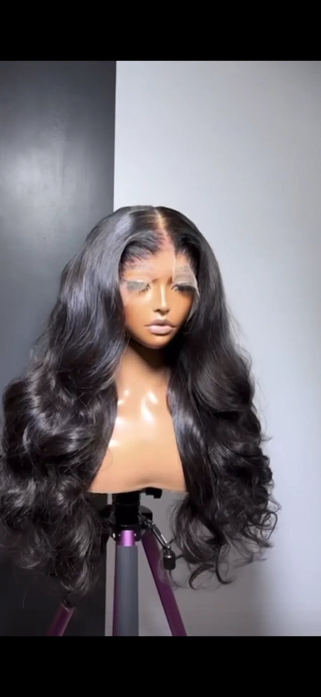 Vietnamese SDD M Hairline Body Wave Glueless Lace Front Wig 300% Density 30inch Wig