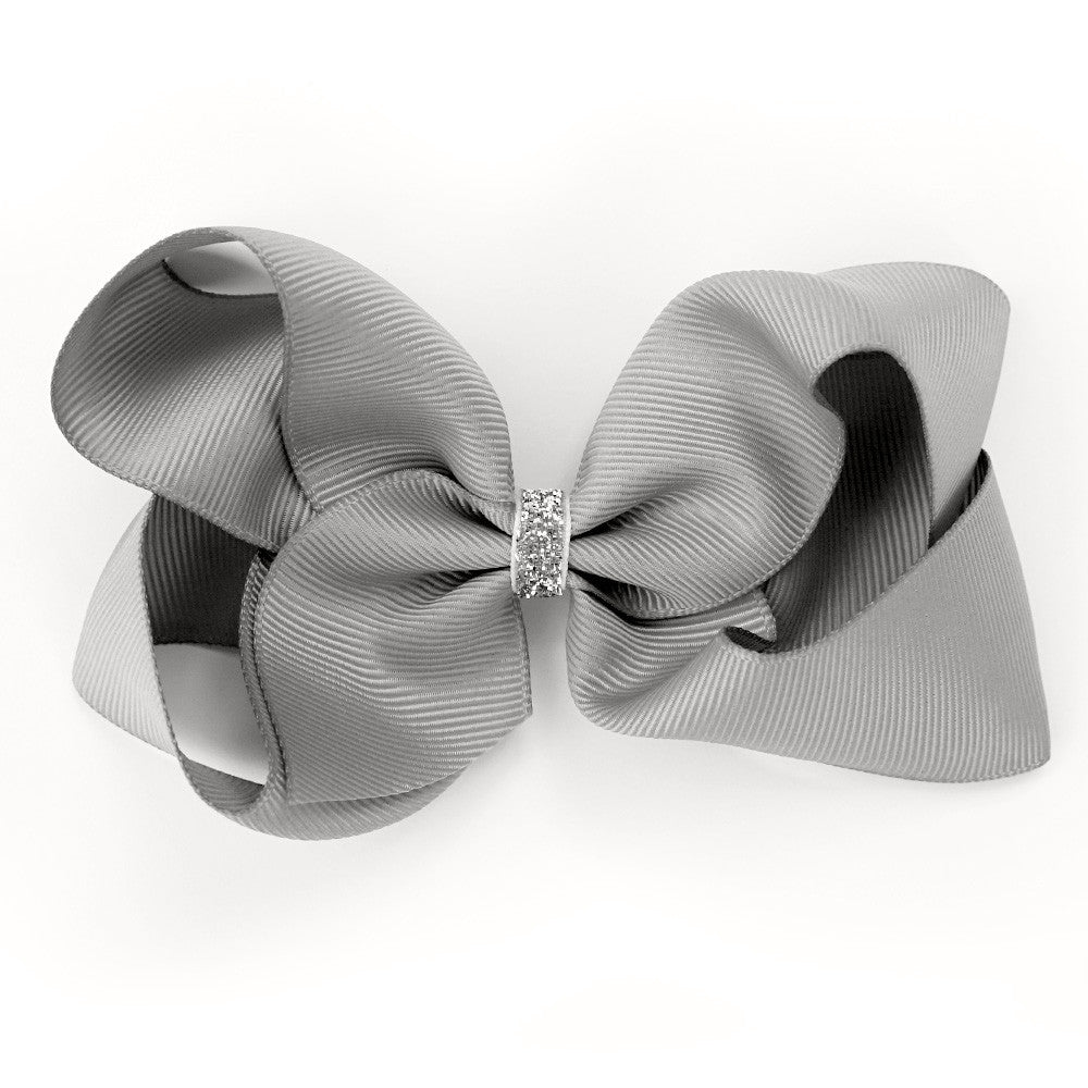 Large Silver Glitter Hair Clip