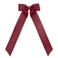 Medium Scarlet Long Tail Grosgrain Hair Clip