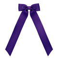 Medium Regal Purple Long Tail Grosgrain Hair Clip