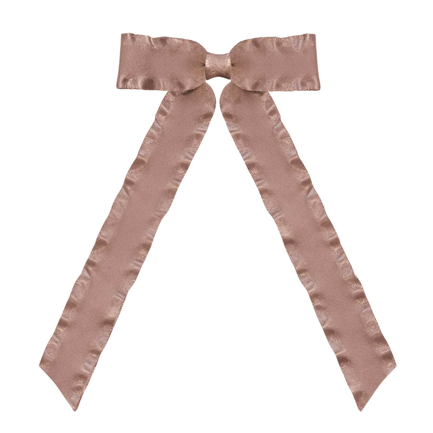 Antique Mauve Medium Long Tail Ruffle Hair Clips