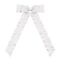 Off White Medium Long Tail Ruffle Hair Clips