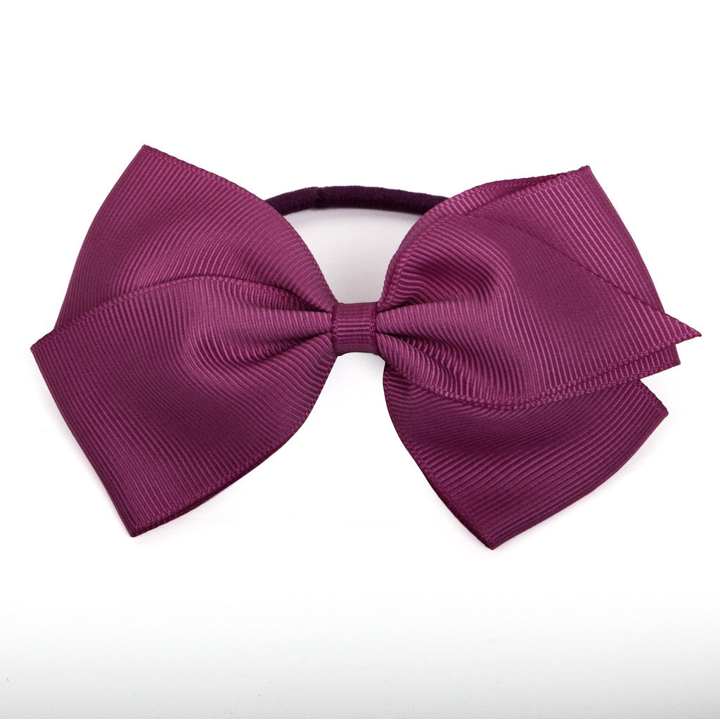 Large Raspberry Rose Hair Elastic