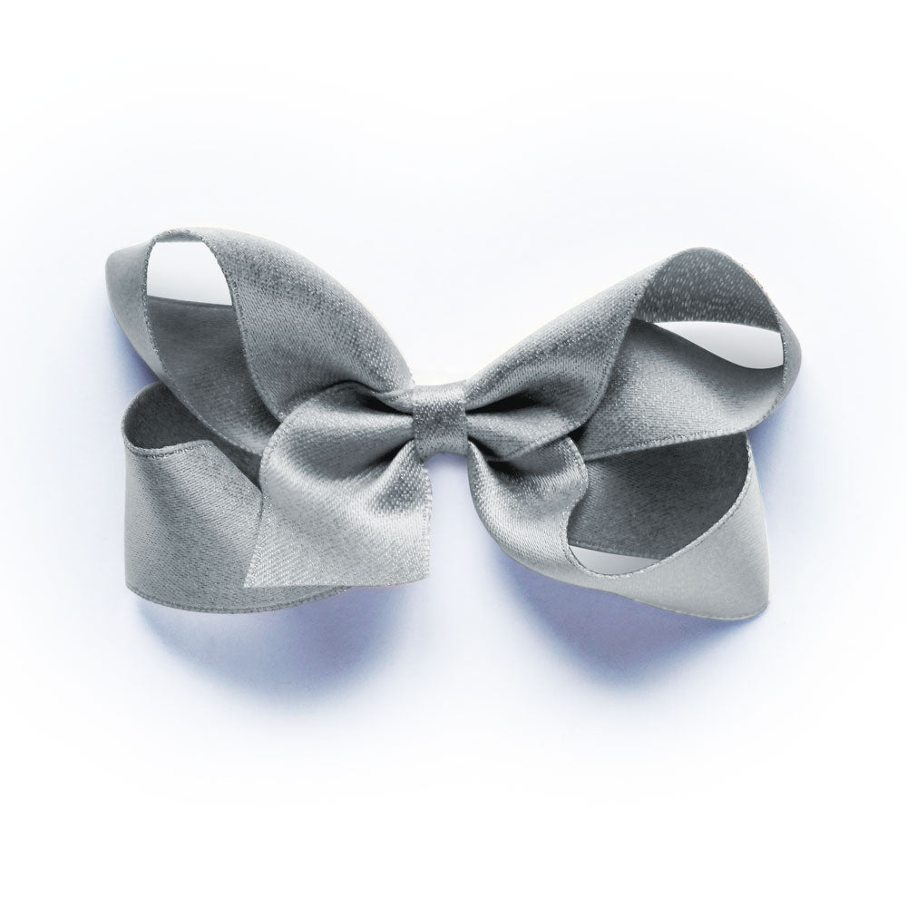 Medium Silver Textured Hair Clip