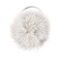 Large Off White Pom Pom Hair Elastic