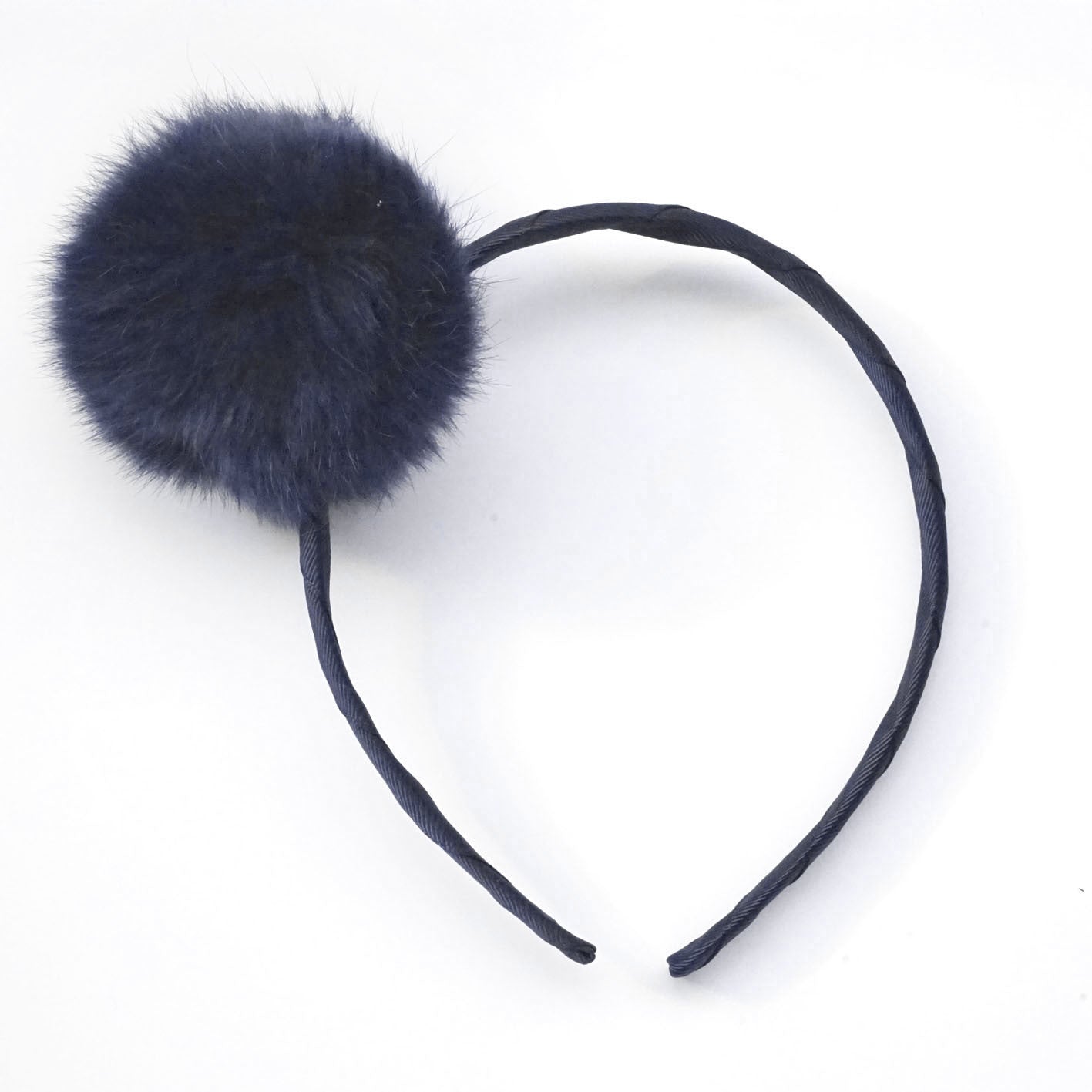 Large Peacoat Pom Pom Alice Band