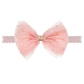 Large Rosy Mauve Chiffon Baby Headband