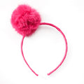 Large Shocking Pink Pom Pom Alice Band