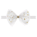 Large White Chiffon Baby Headband