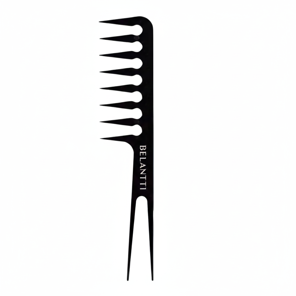 Belantti Wide-Tooth Styling Comb – Professional Detangling Comb