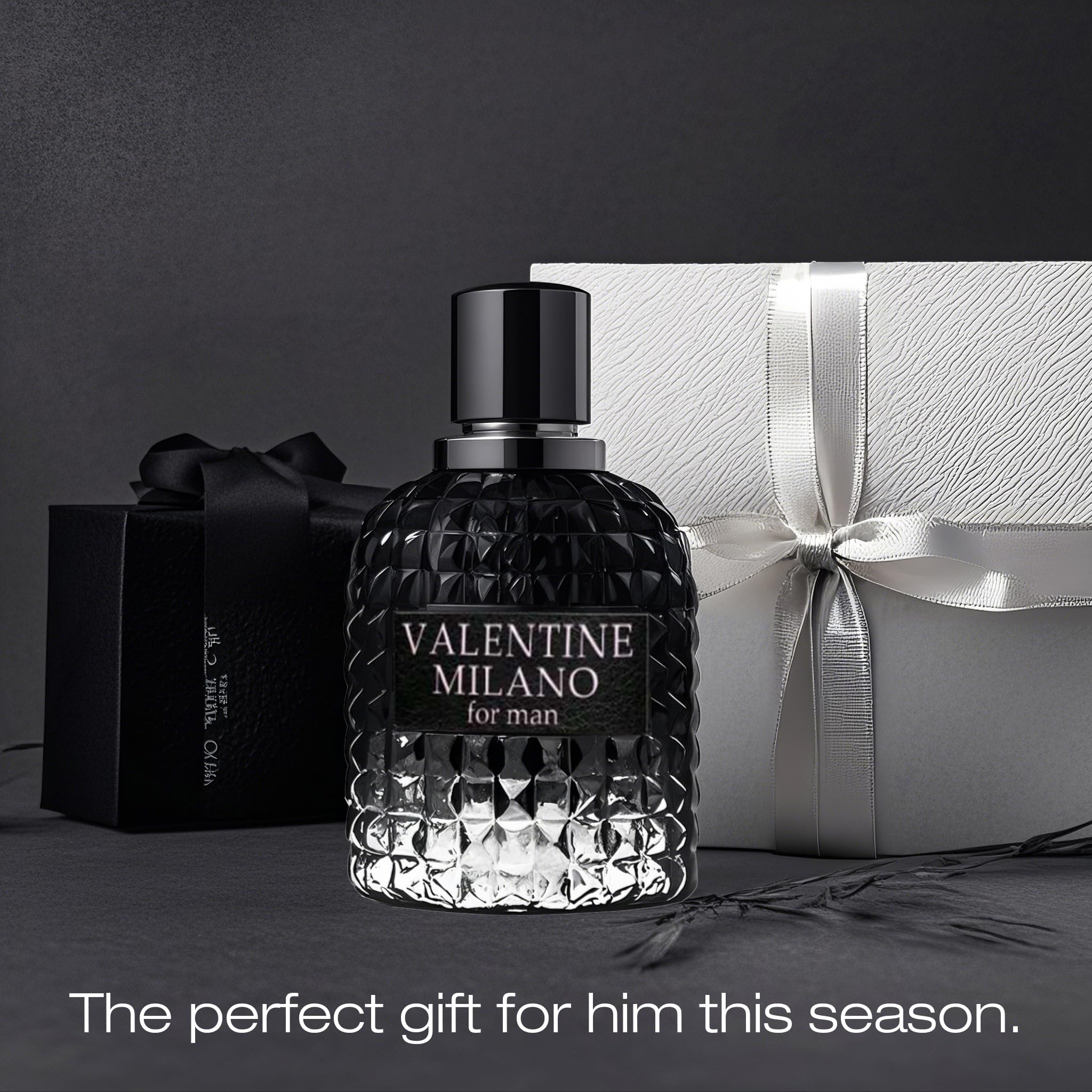 A CENTER Men's Cologne Gift Set — 4 Signature Scents: Valentine Milano, Valentine, Very Excited, Valuable Paris | Vanilla Bourbon, Leather & Amber Floral | 3.4 Fl Oz Each
