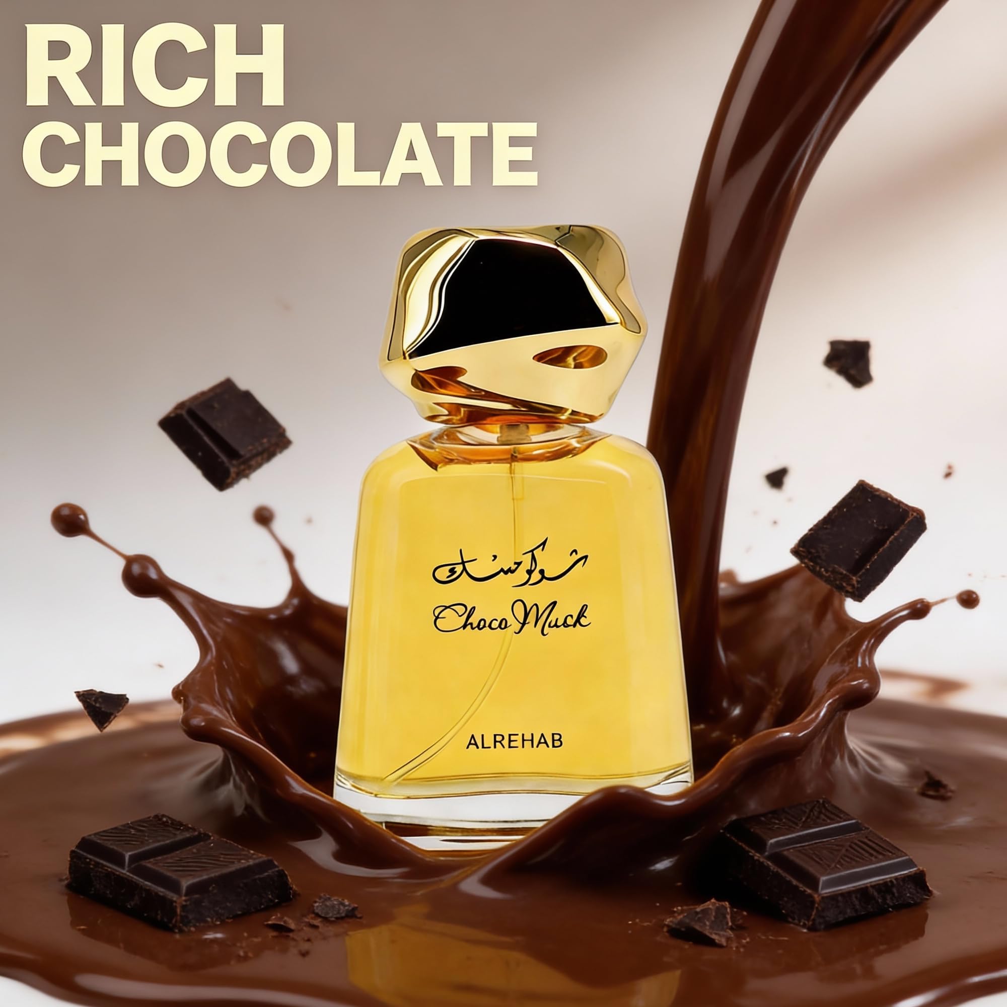 Choco Musk Cologne by A CENTER – 100ML EDP for Women & Men, Warm Spicy Gourmand with Chocolate & Vanilla