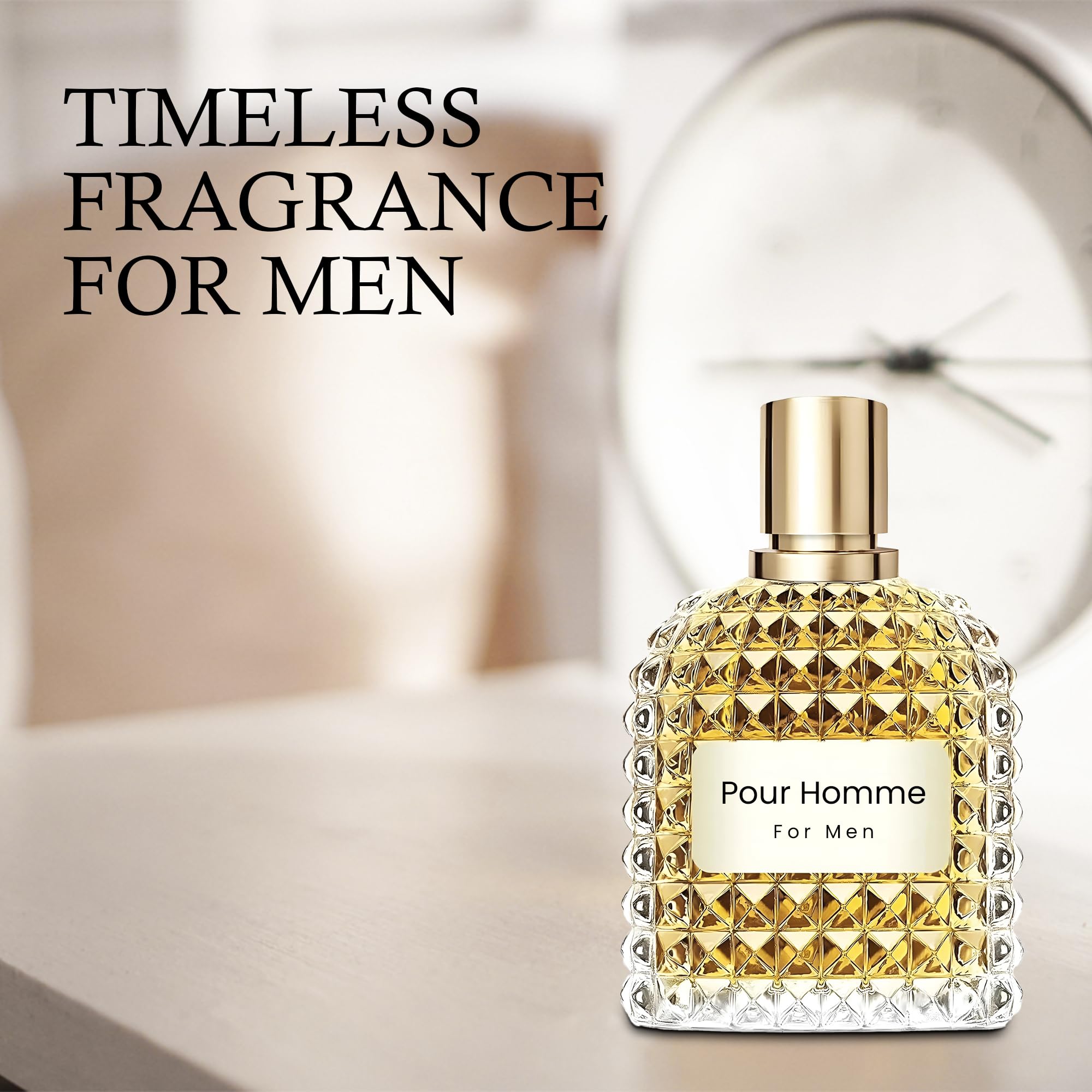 A CENTER Men's Cologne Gift Set — 4 Signature Scents: Valentine Milano, Valentine, Very Excited, Valuable Paris | Vanilla Bourbon, Leather & Amber Floral | 3.4 Fl Oz Each