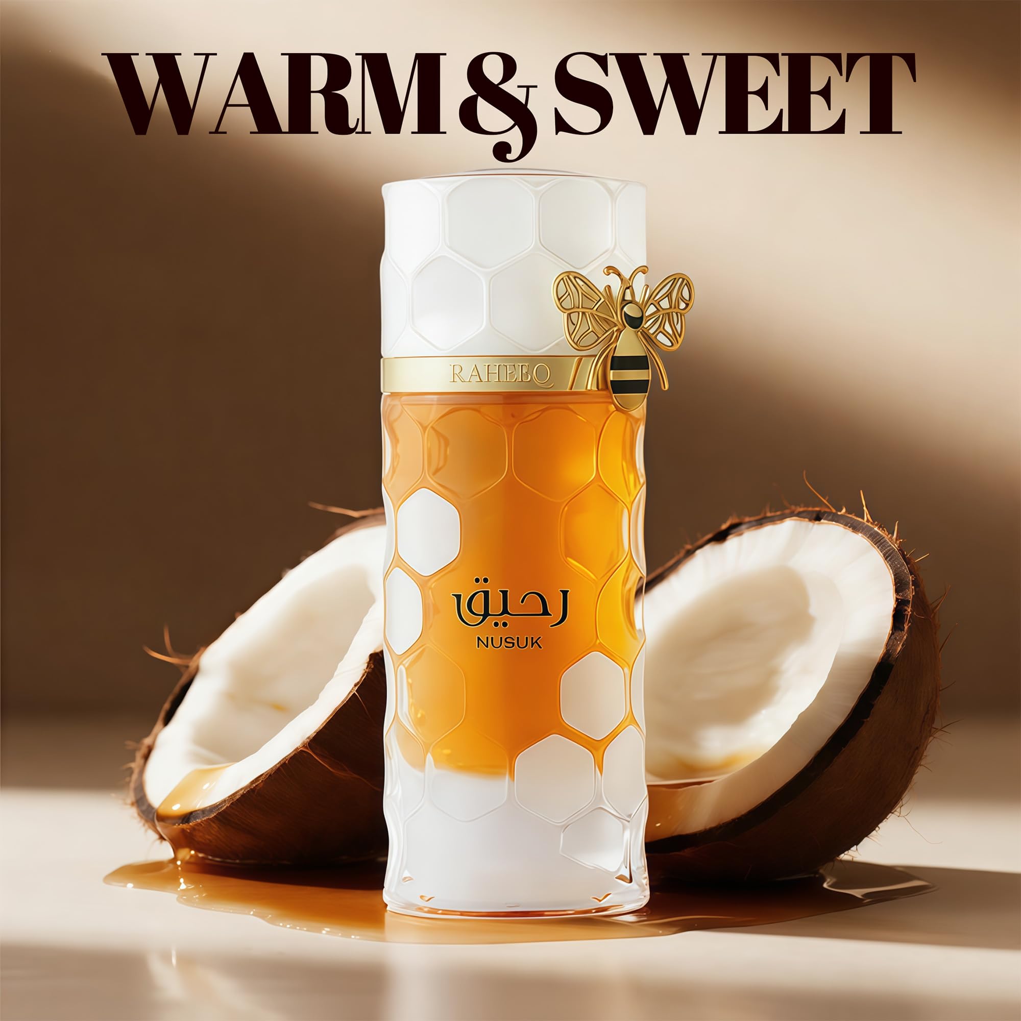 A CENTER Raheeq Women’s Perfume 3.4 oz EDP – Honey, Lemon, Coconut & Vanilla | Long-Lasting Luxury Scent