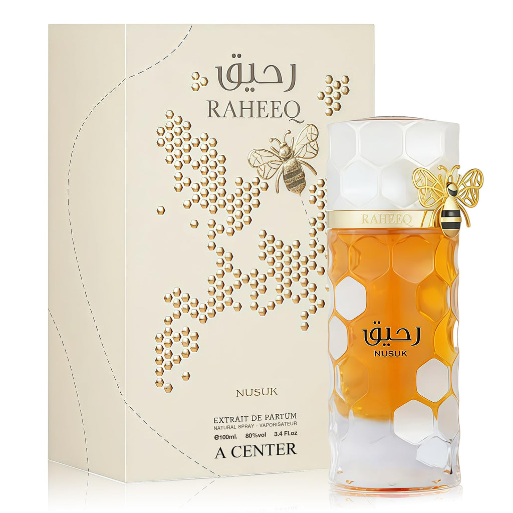 A CENTER Raheeq Women’s Perfume 3.4 oz EDP – Honey, Lemon, Coconut & Vanilla | Long-Lasting Luxury Scent