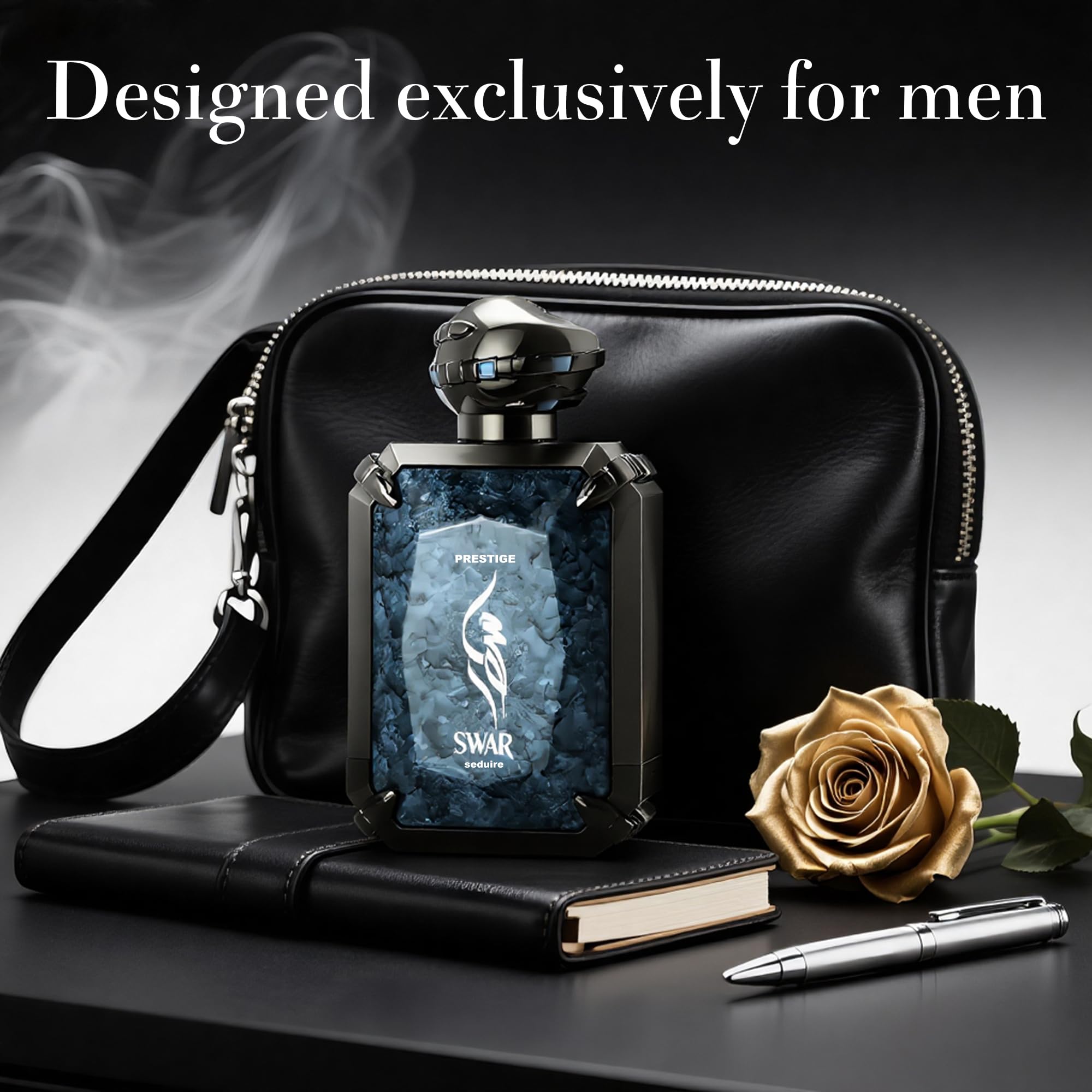SWAR SEDUIRE Cologne for Men by A CENTER – Warm Spicy Gourmand EDP with Cinnamon, Oud & Leather | 100ml