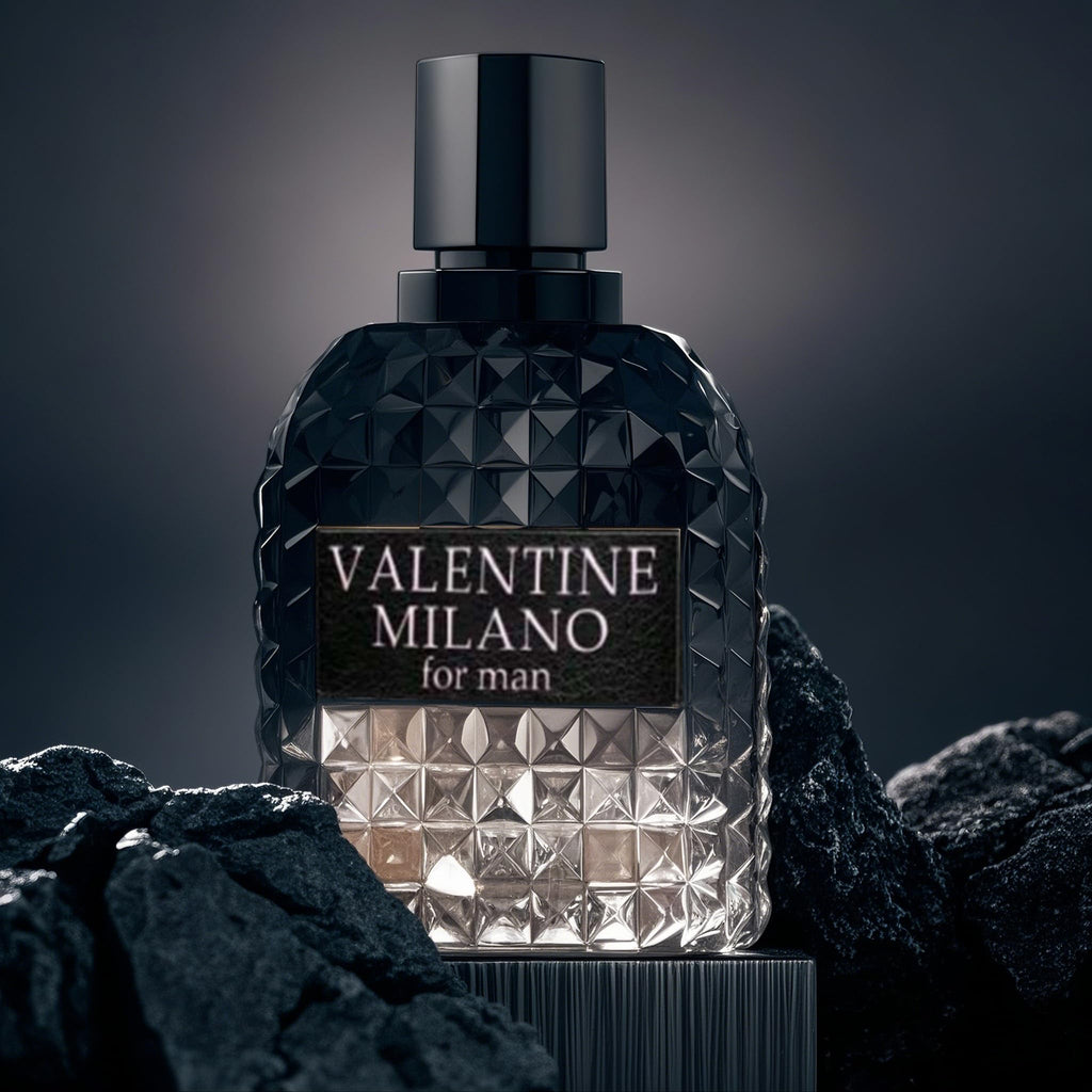 A CENTER Men's Cologne Gift Set — 4 Signature Scents: Valentine Milano, Valentine, Very Excited, Valuable Paris | Vanilla Bourbon, Leather & Amber Floral | 3.4 Fl Oz Each