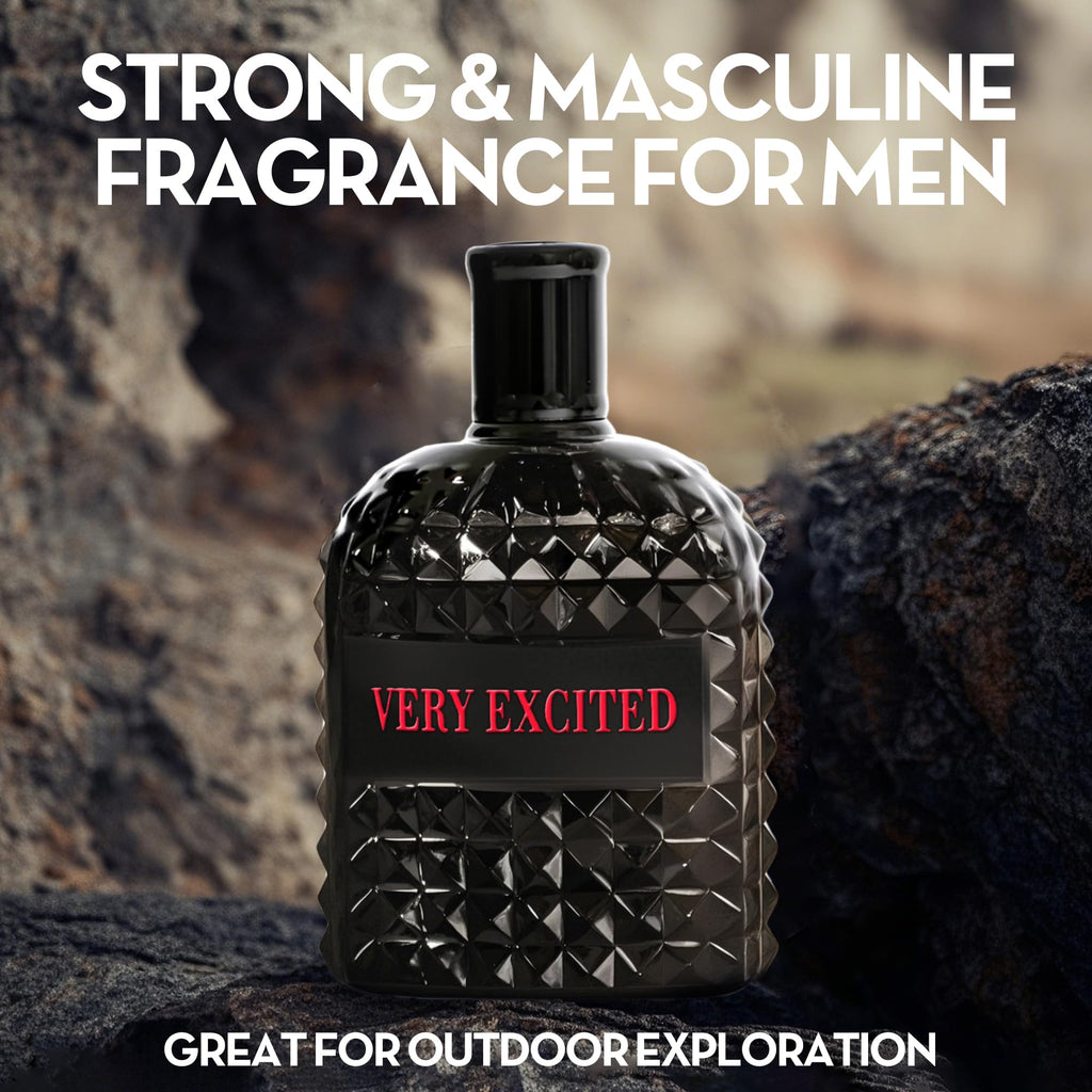 A CENTER Men's Cologne Gift Set — 4 Signature Scents: Valentine Milano, Valentine, Very Excited, Valuable Paris | Vanilla Bourbon, Leather & Amber Floral | 3.4 Fl Oz Each