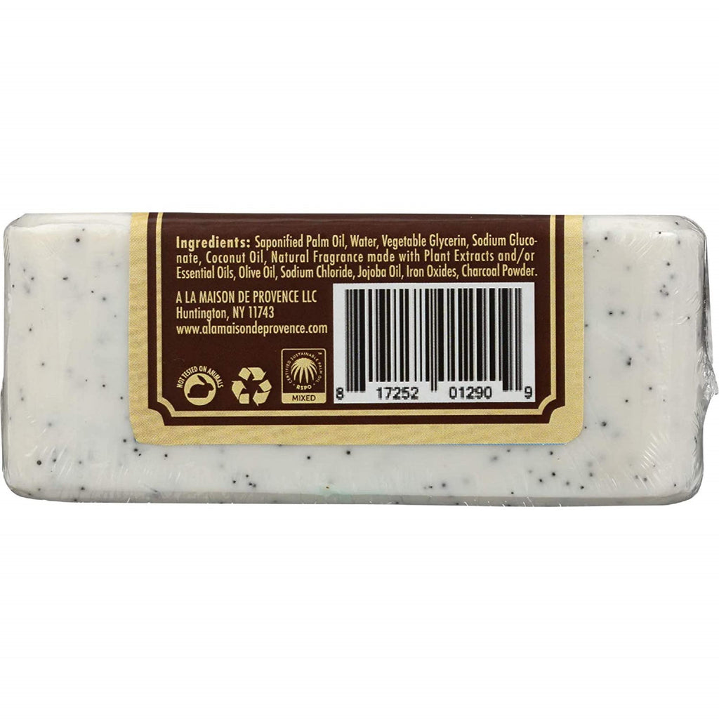 A LA MAISON Coconut Charcoal Bar Soap – Triple Milled, Vegan & Cruelty-Free (3 Bars, 8.8 oz) | Hand & Body
